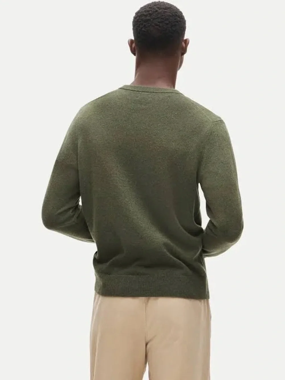 J. Crew Men's Cashmere Crewneck Sweater Olive